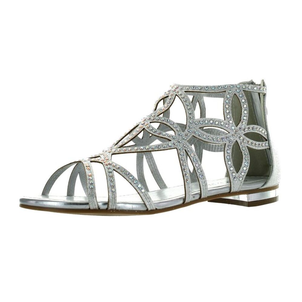 Forever TORY-63 Silver Womens sandals 9 NEW